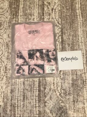 Taylor Swift Soft Pink The Eras Tour Photo Panel Tee